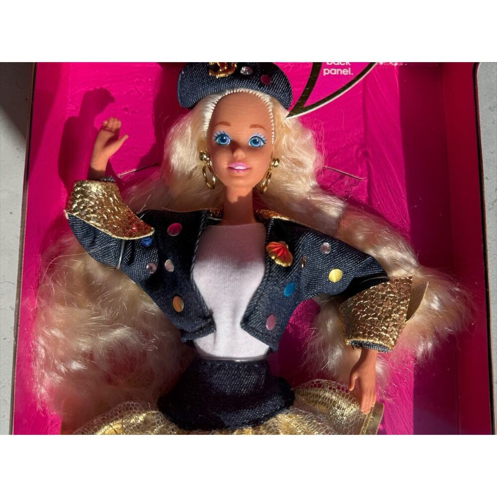 Mattel Barbie Super Talk Talking Fashion Doll, Blue Eyes, Blonde, 11.5 in, 1994
